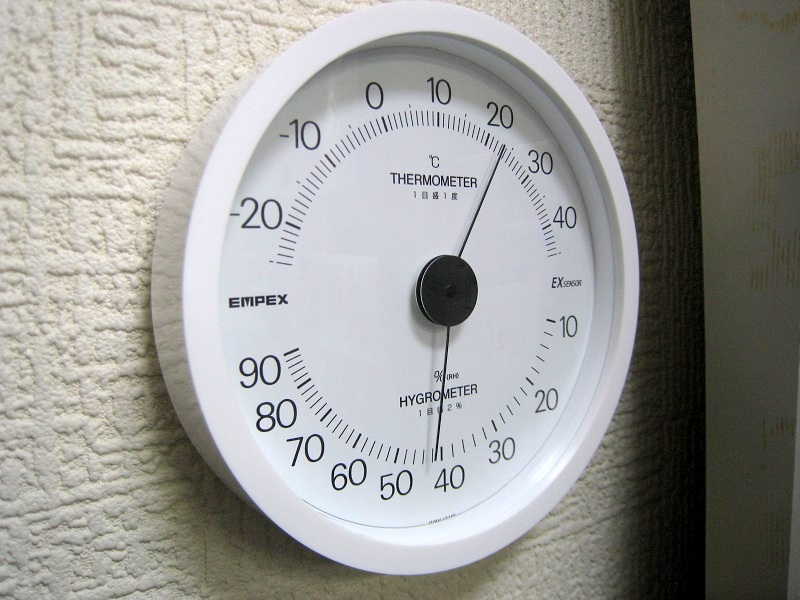 アナログ式バイメタル温度計＆湿度計
