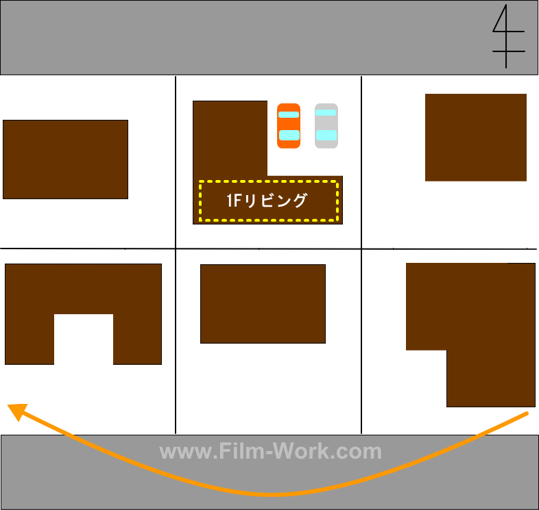 住宅地の土地と家