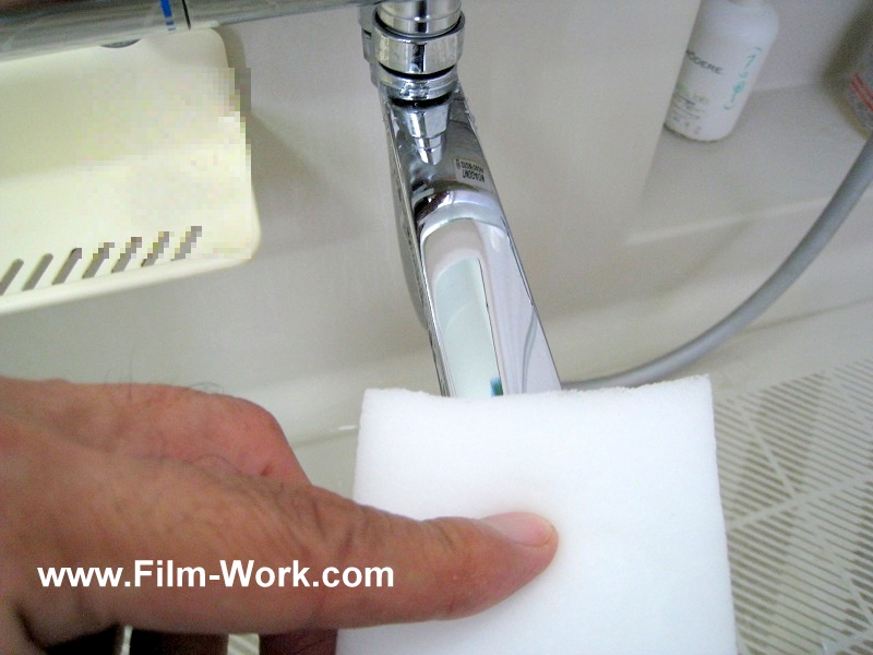 浴室蛇口のウロコ/水垢防止対策