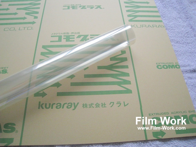 アクリル板に3M(TM)プラスチック基材用フィルムSH2CL-Pを施工 by Film Work/フィルムワーク