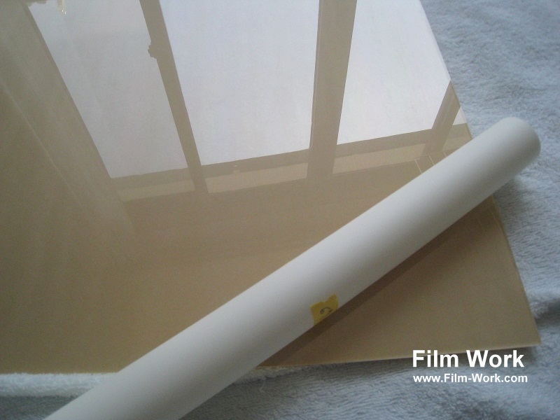 アクリル板に3M(TM)プラスチック基材用フィルムSH2CL-Pを施工後、建築用ガラスフィルムを施工 by Film Work/フィルムワーク